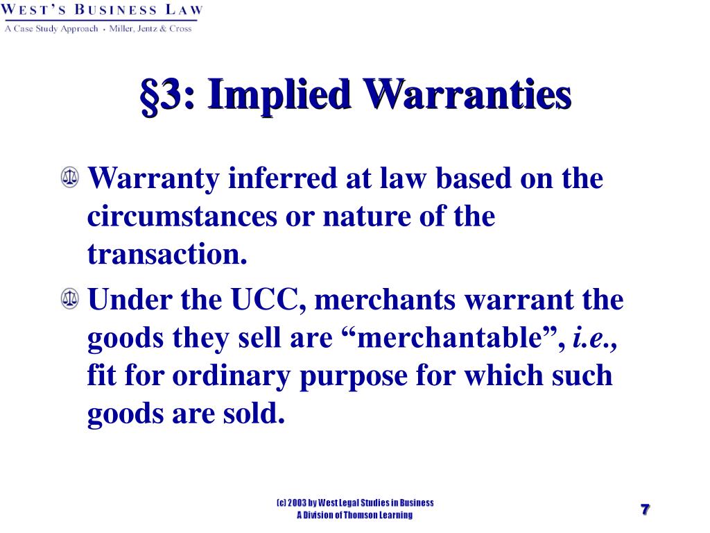 PPT Chapter 22 Sales and Lease Warranties PowerPoint Presentation