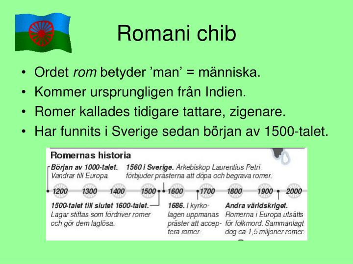 Romani Chib Ord Och Fraser