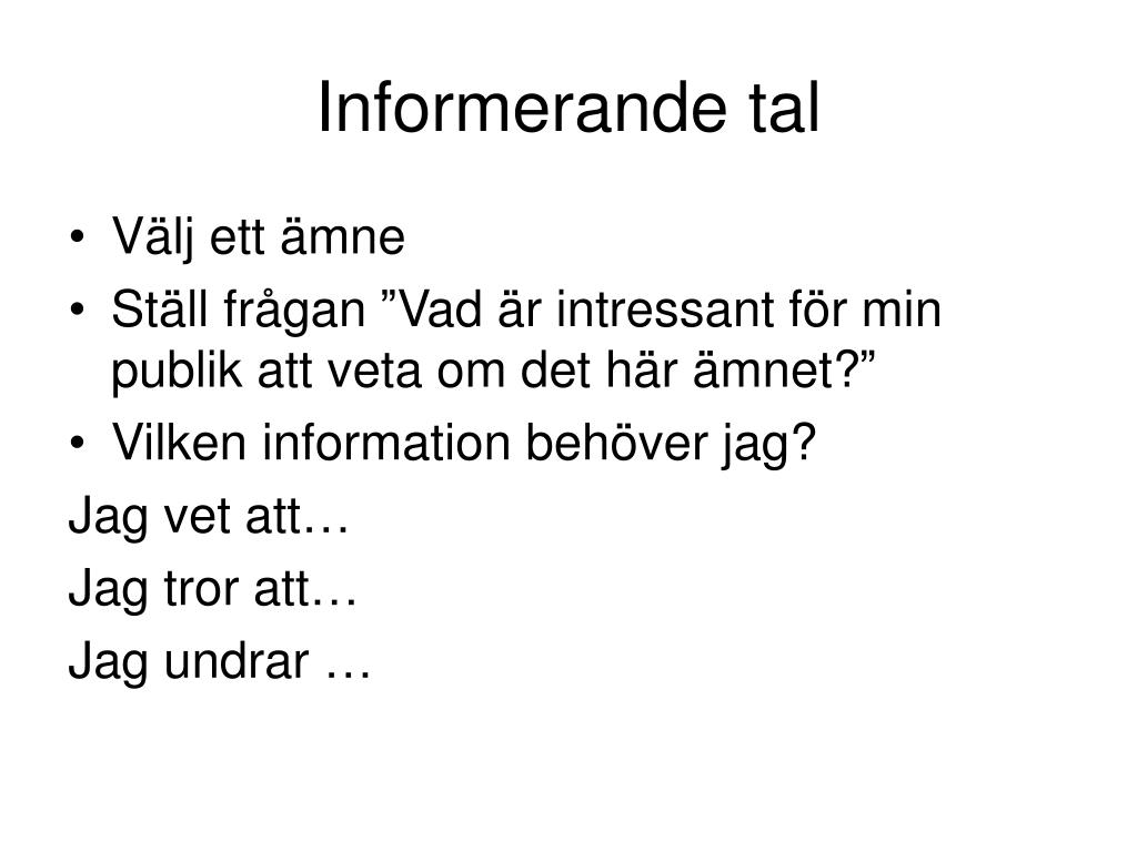 Ppt Retorik Konsten Att Tala Hur Haller Man Ett Bra