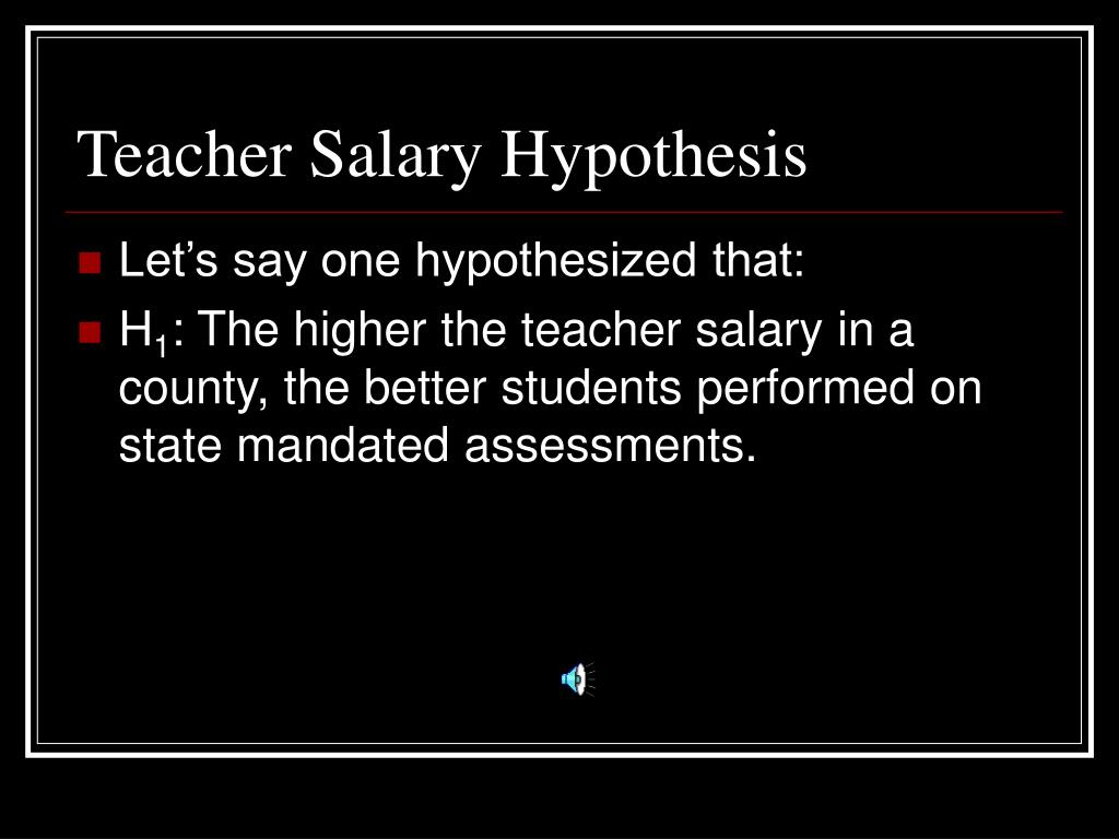 hypothesis group salary