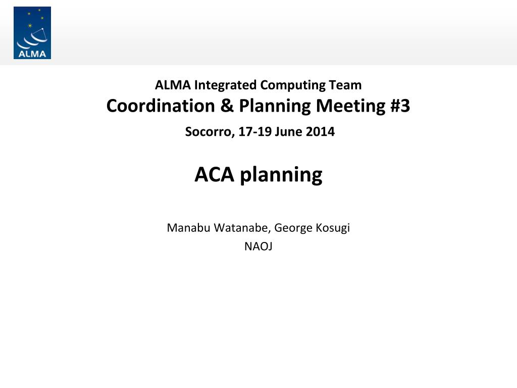 ppt alma integrated computing