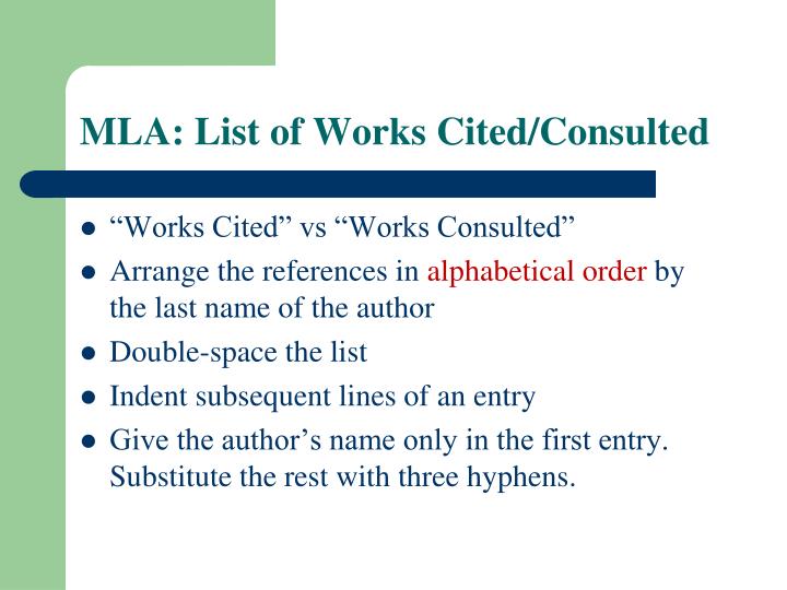 ppt how to do citation powerpoint presentation id 3920279 works consulted vs works cited