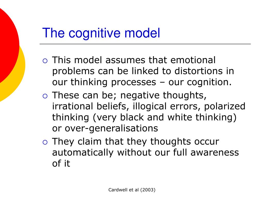 cognitive model of problem solving