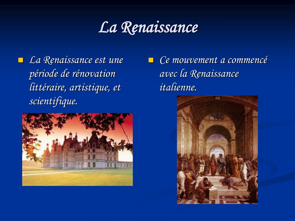 PPT La Renaissance PowerPoint Presentation, free download ID3921802