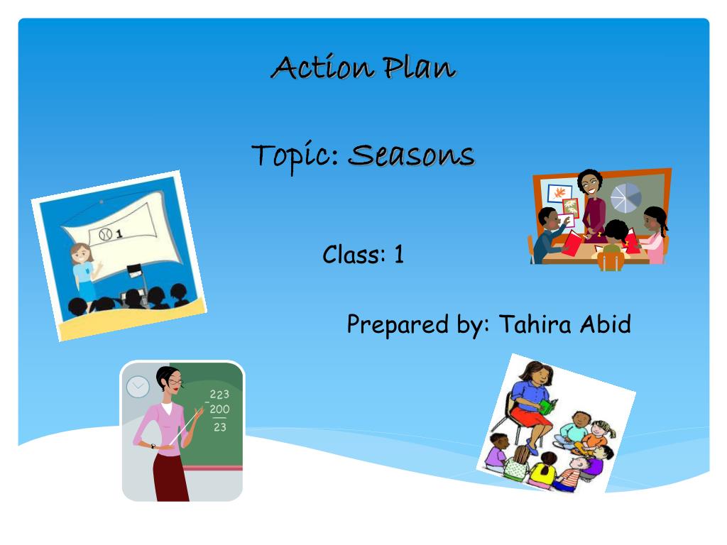 Talking about school life. Lesson Plan Seasons.