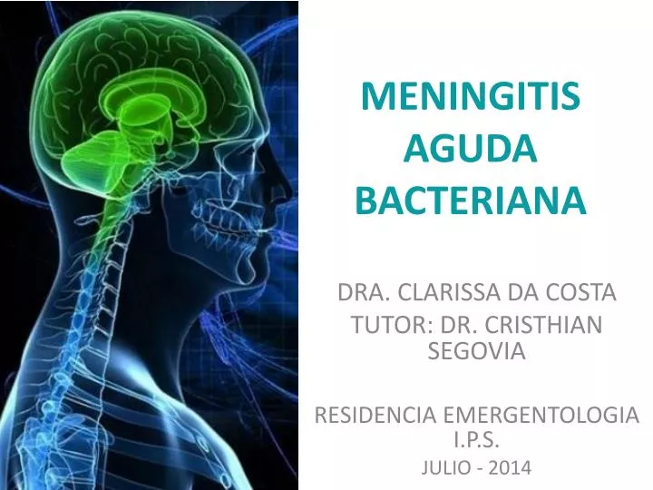 meningitis aguda bacteriana n.
