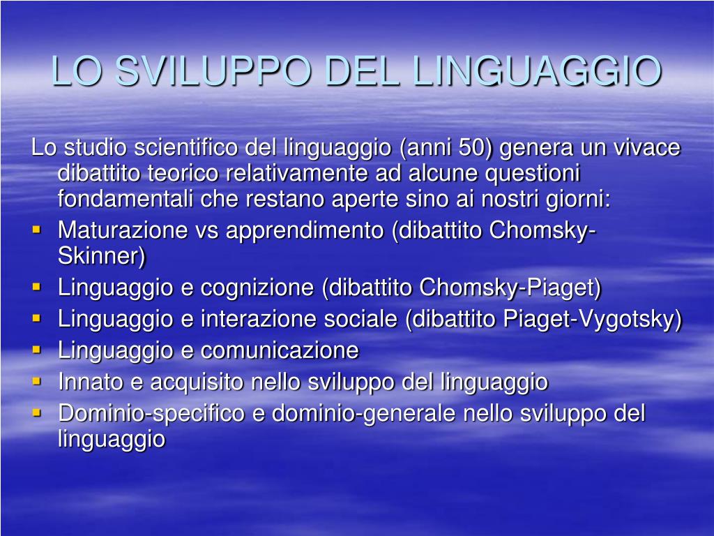 PPT - LA SORDITA' E LE TAPPE DELLO SVILUPPO DEL LINGUAGGIO PowerPoint  Presentation - ID:3924061