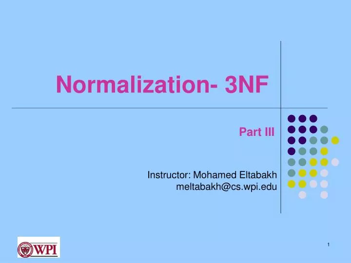 normalization 3nf n.