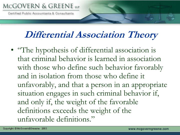 Definition Of Differential Association Theory