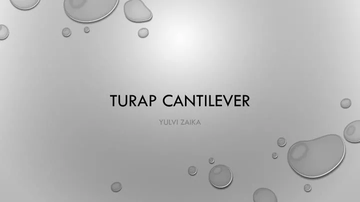 turap cantilever n.