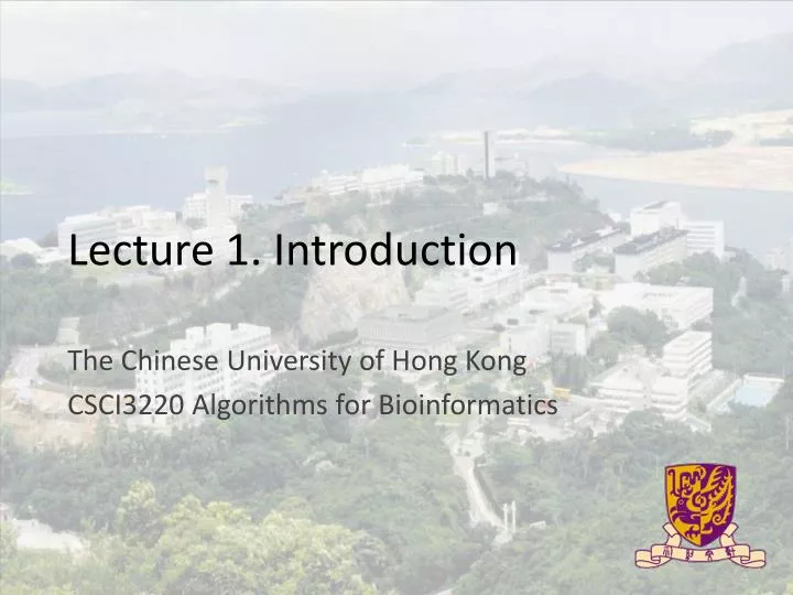 lecture 1 introduction n.