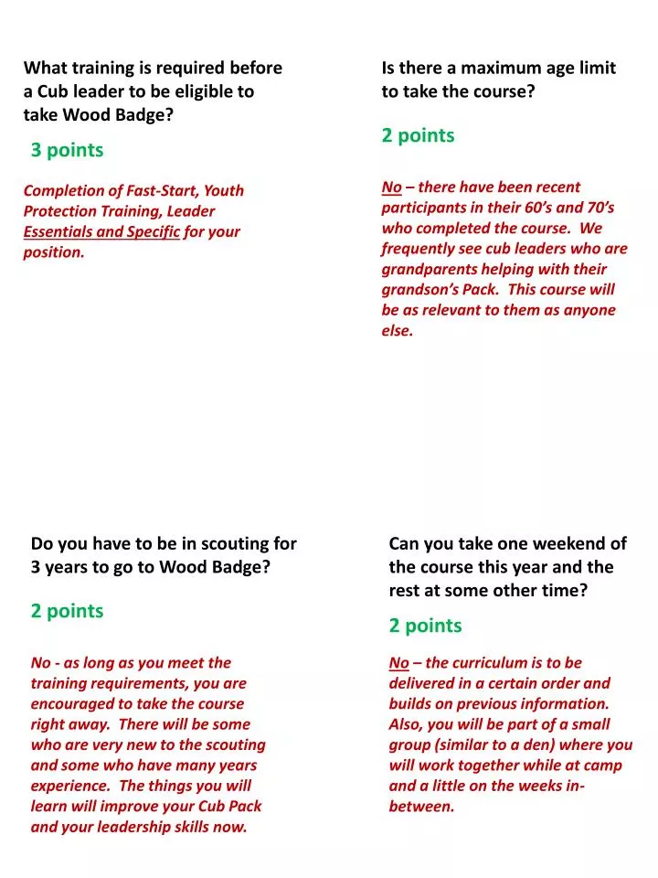 wood badge powerpoint presentations