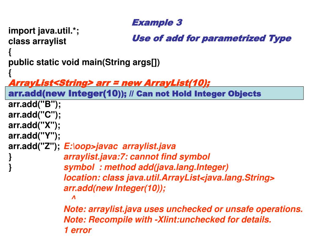 unchecked or unsafe operations recompile with xlint unchecked or unsafe operations recompile with xlint
