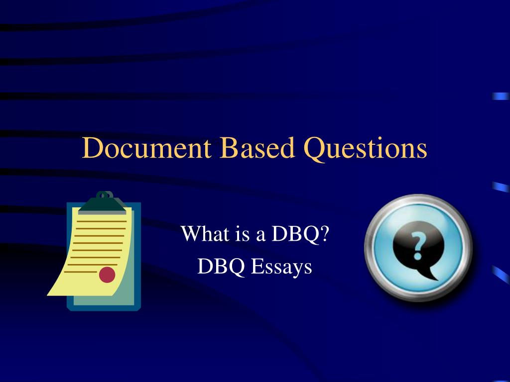 document based questions purpose