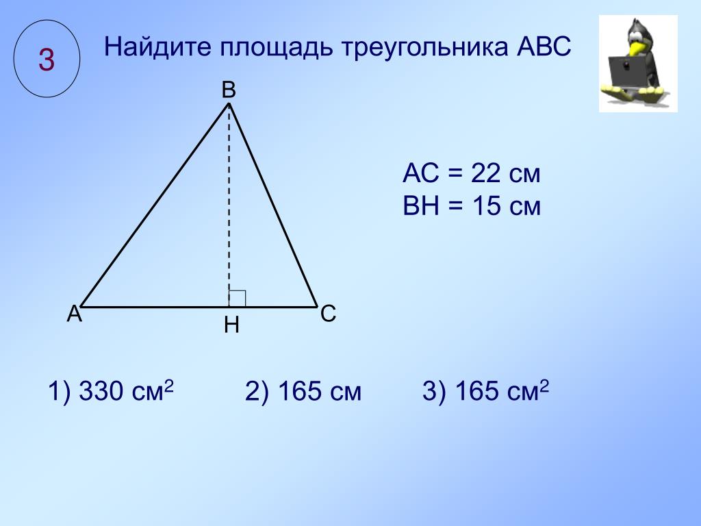 Площадь треугольника 10 10 16