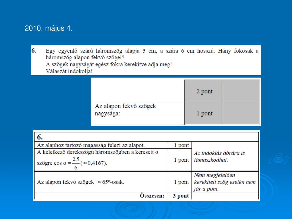 PPT - TRIGONOMETRIA Érettségi feladatok PowerPoint Presentation, free  download - ID:3927754