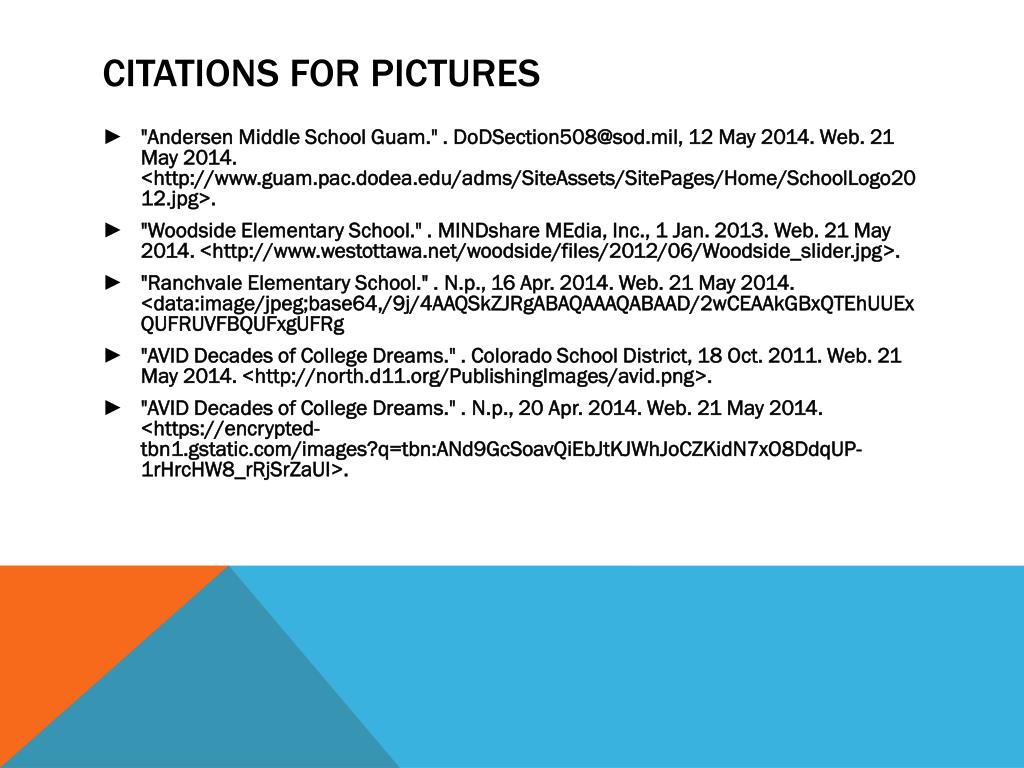 citation for presentation slides