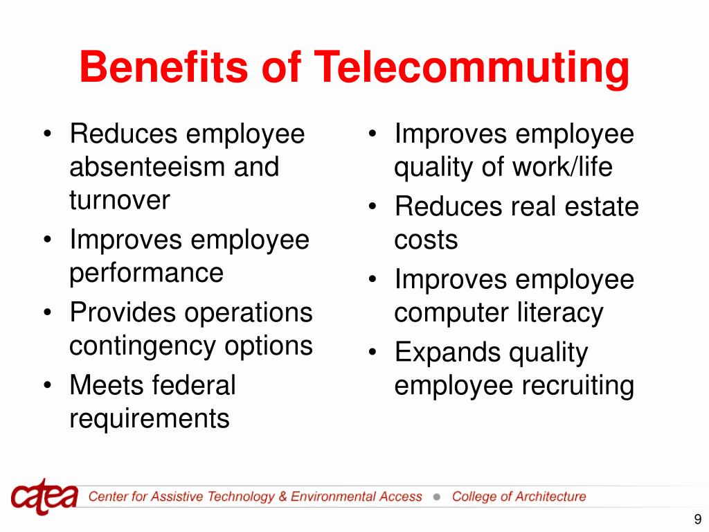 benefits of telecommuting