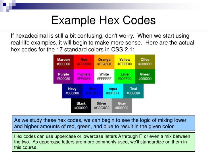 PPT - Web Colors PowerPoint Presentation - ID:3931859