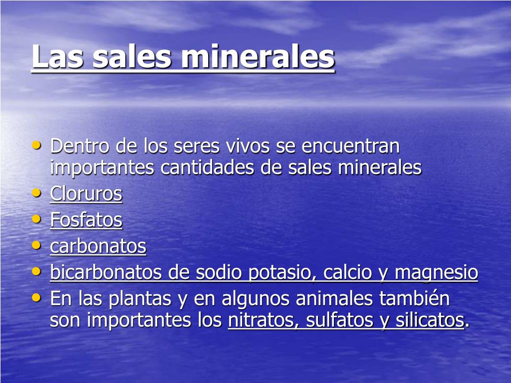 PPT - AGUA Y SALES MINERALES PowerPoint Presentation, free download -  ID:3932229