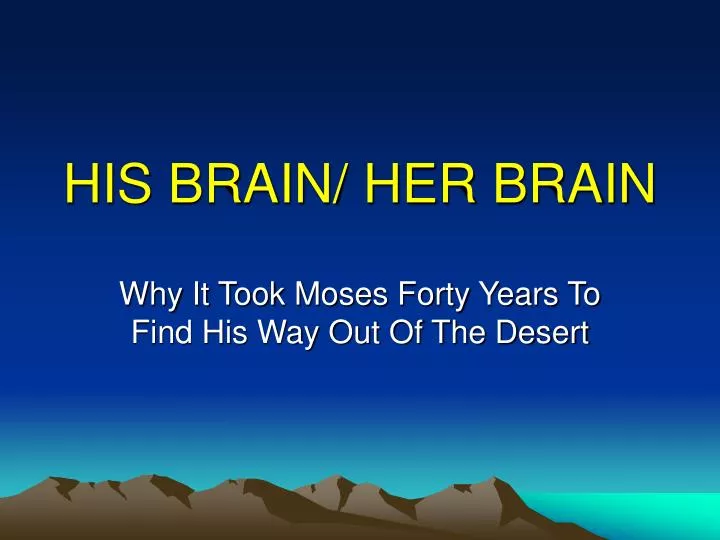 his brain her brain n.