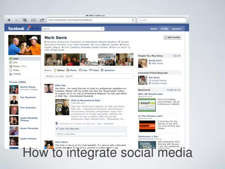 how to integrate social media n.