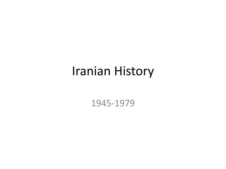 iranian history n.