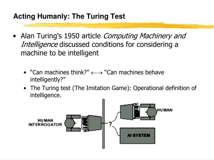 an analysis of alan turings test the imitation game an analysis of alan turings test the imitation game