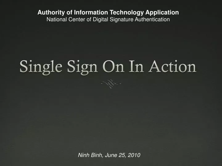 single sign on in action n.
