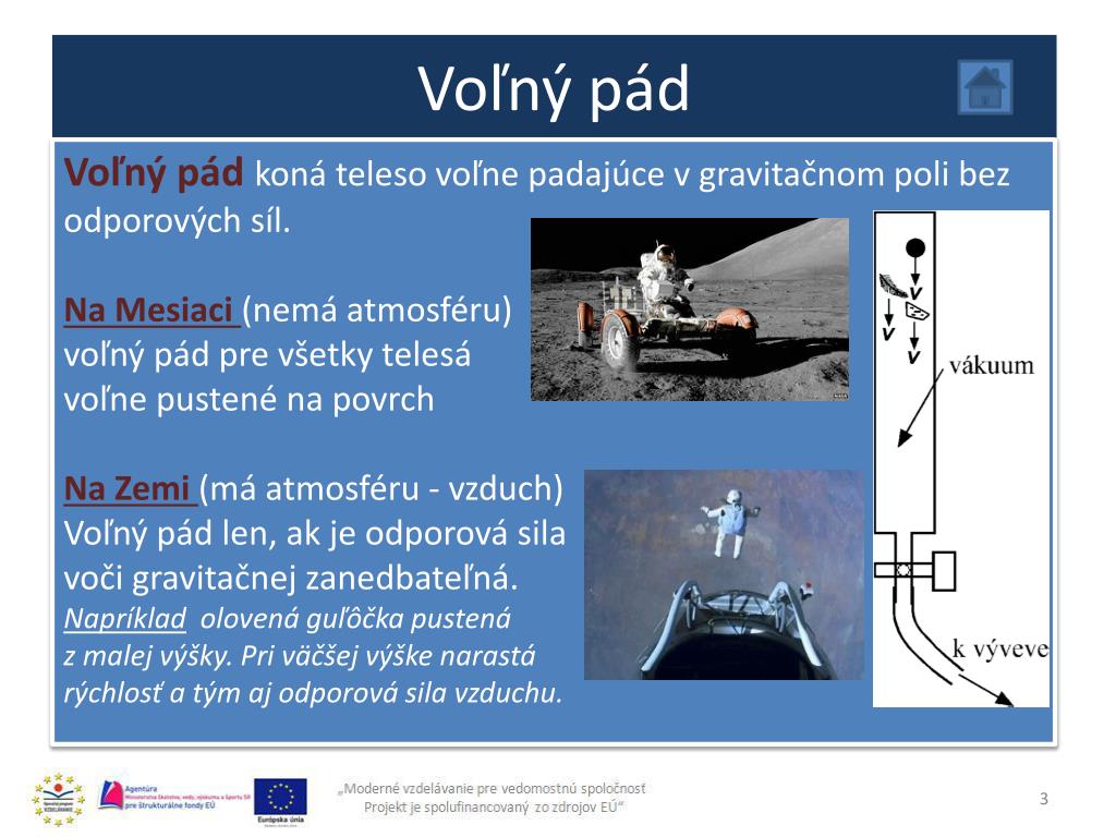PPT - Voľný pád PowerPoint Presentation, free download - ID:3935357