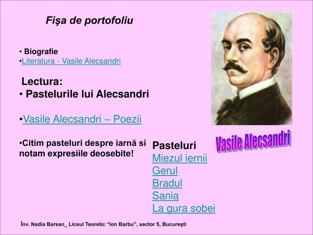 PPT - Vasile Alecsandri PowerPoint Presentation, free download - ID:3936044