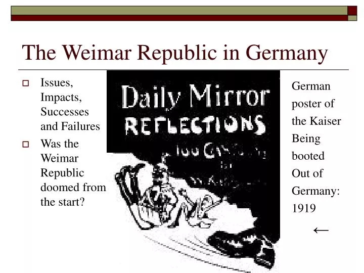 problems faced by the weimer republic essay What problems were faced by the republic 1919-23 there were a lot of problems that the weimar republic had to face from 1919 the first problem that the. problems faced by the weimer republic essay What problems were faced by the republic 1919-23 there were a lot of problems that the weimar republic had to face from 1919 the first problem that the.