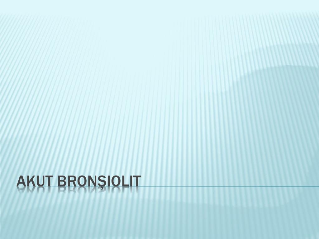 Bronşiolit tedavisi nasıl yapılır Bronşiolit tedavisi nasıl yapılır