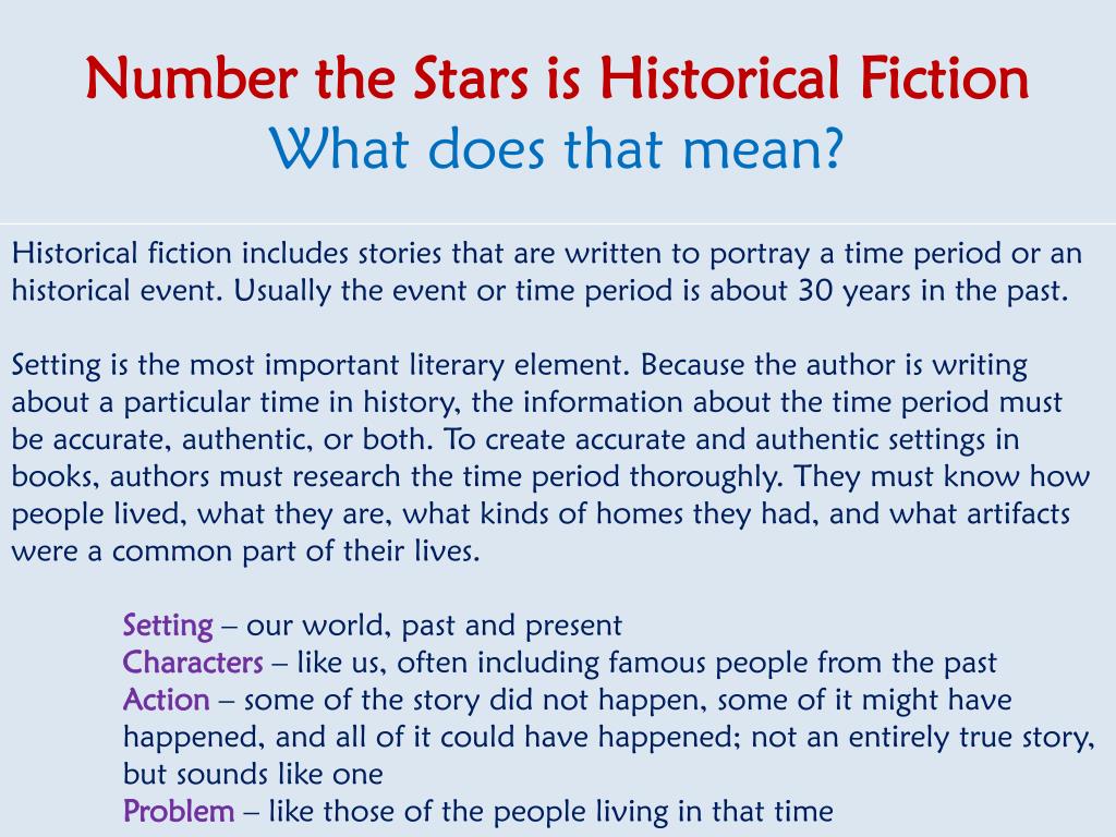 is number the stars a true story
