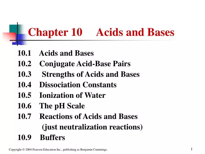 chapter 10 acids and bases n.