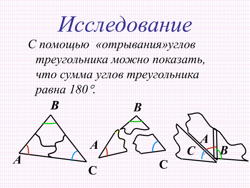 Сумма углов треугольника 7 класс доказательство теорема. Сумма углов треугольника доказательство. Разные способы доказательства теоремы о сумме углов треугольника. Теорема о сумме углов треугольника. Доказательство теоремы сумма углов треугольника равна 180 градусов.