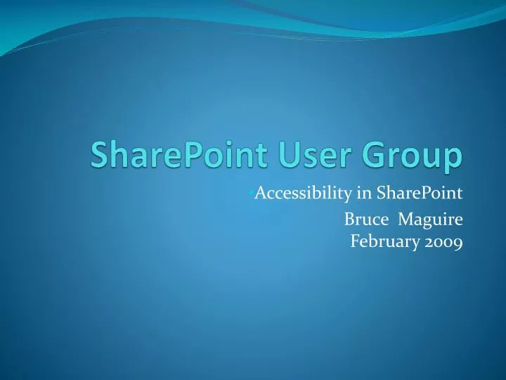 PPT SharePoint User Group PowerPoint Presentation, free download ID