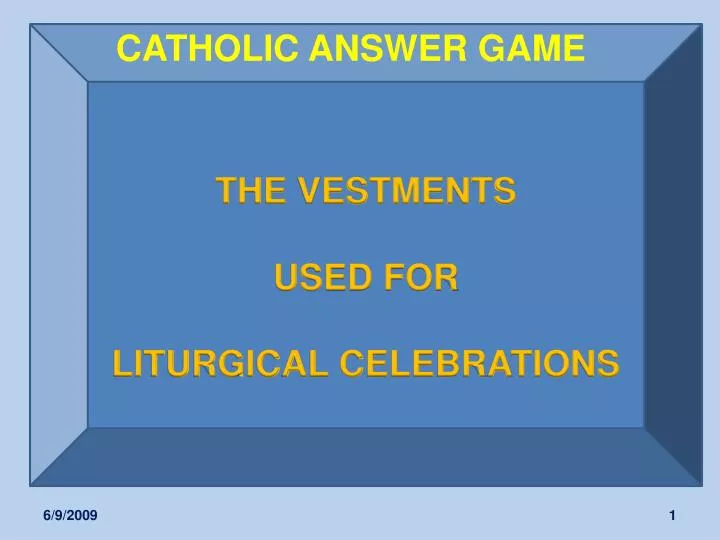 catholic answer game n.