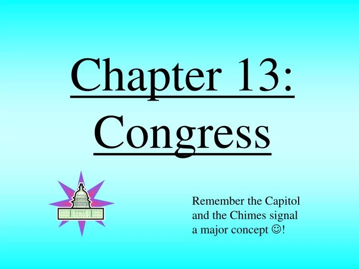 chapter 13 congress n.