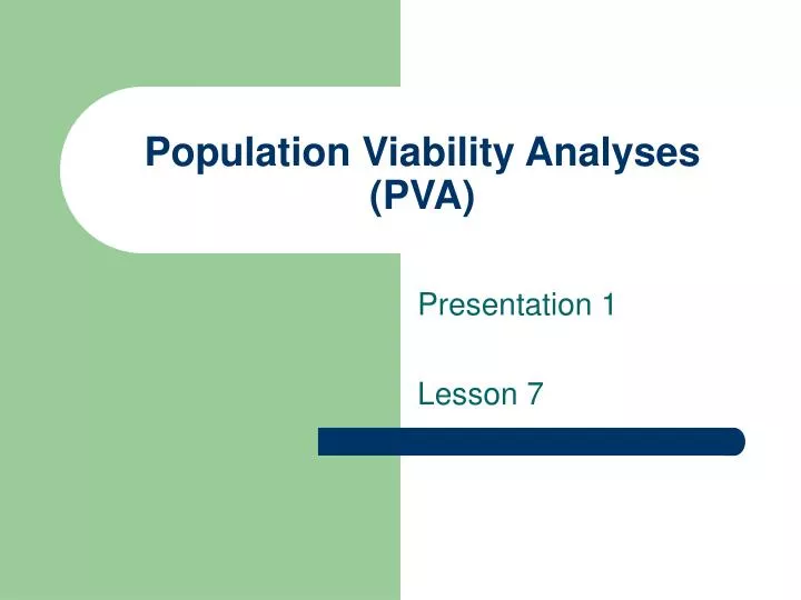 population and habitat viability analysis Future habitat and population viability of set to explore how climate variability and change may affect habitat and population dynamics for viability analysis. population and habitat viability analysis Future habitat and population viability of set to explore how climate variability and change may affect habitat and population dynamics for viability analysis.