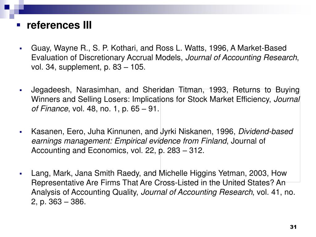 Ppt Good Versus Bad Earnings Management Is Income Smoothing A Deliverance Powerpoint Presentation Id 3942159