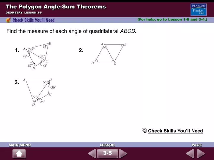 Ppt The Polygon Angle Sum Theorems Powerpoint Presentation