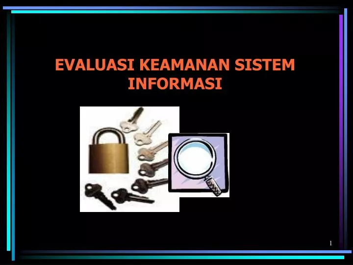 evaluasi keamanan sistem informasi n.