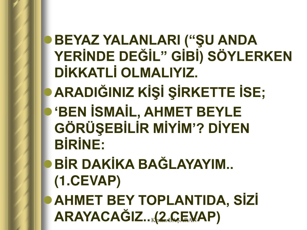 PPT TELEFONDA İLETİŞİM PowerPoint Presentation, free download ID