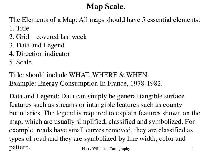 PPT - Map Scale . PowerPoint Presentation, free download - ID:3944537