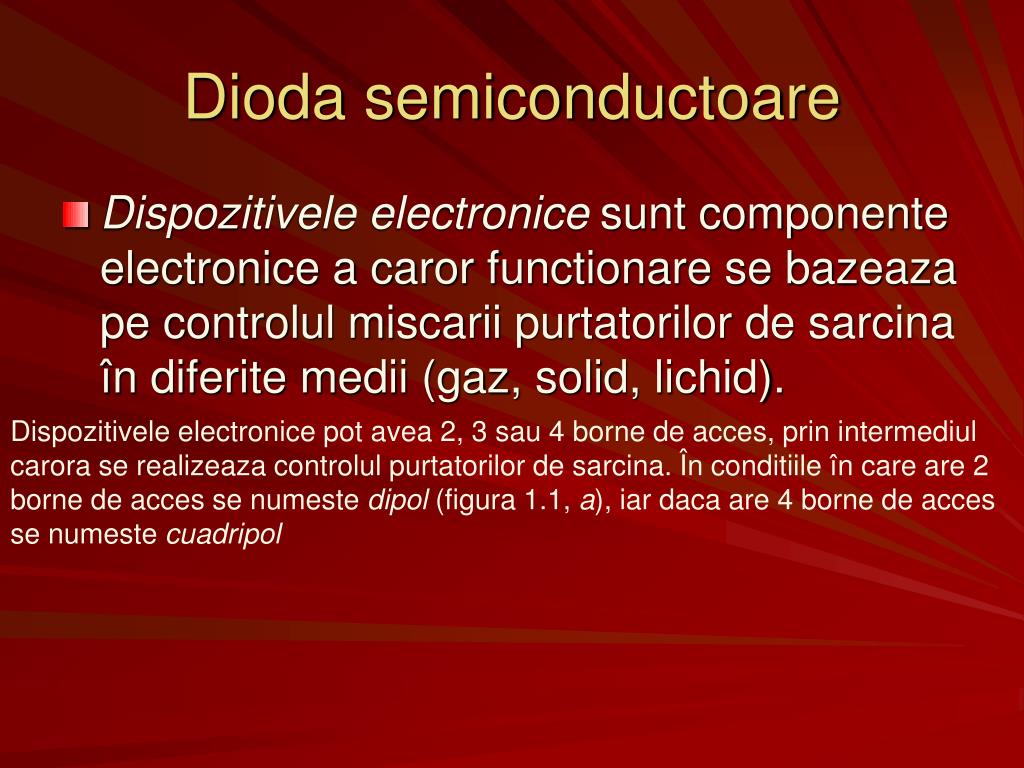 PPT - Diodele semiconductoare PowerPoint Presentation, free download -  ID:3944784