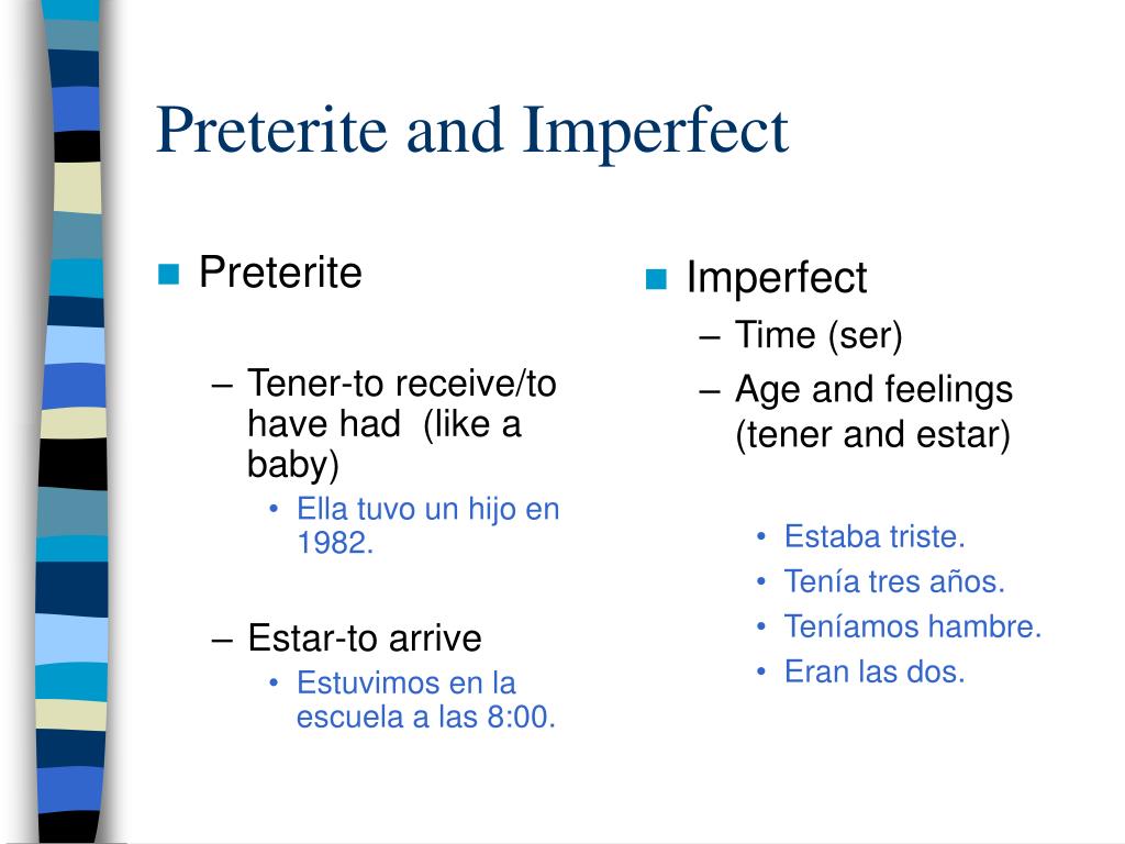 preterite and imperfect4.