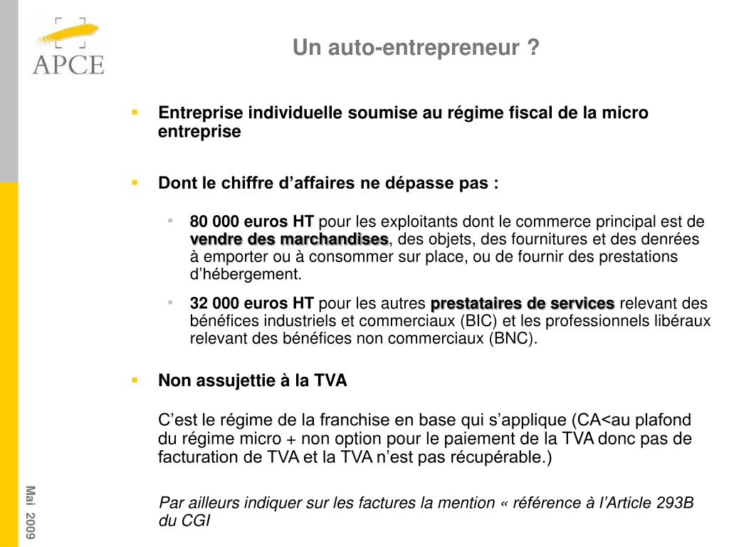 Ppt Atelier L Auto Entrepreneur Powerpoint Presentation