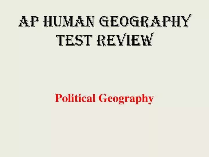 PPT AP Human Geography Test Review PowerPoint Presentation, free
