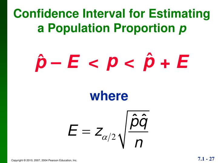 PPT - Chapter 7 Estimates and Sample Sizes PowerPoint 